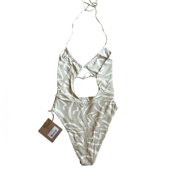 Stone Fox Riva Aloe Lines One Piece Swimsuit XS - Picture 5 of 6